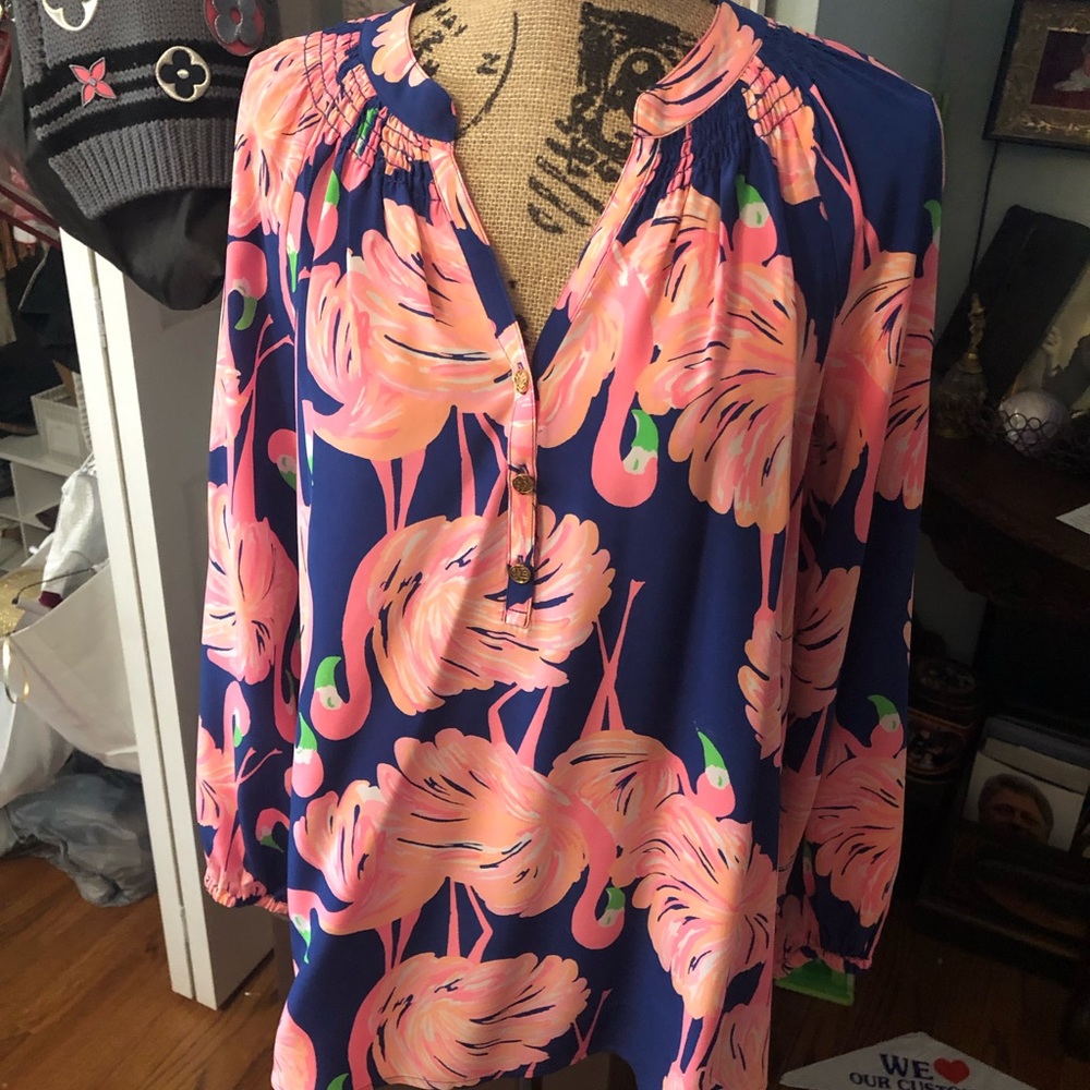 Lily Pulitzer flamingo tunic top